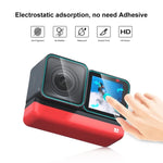 適用於Insta360 One RS PULUZ 3合1螢幕+4K鏡頭+Leica鏡頭鋼化玻璃膜，適用Insta360 One RS