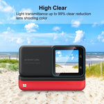 適用於Insta360 One RS PULUZ 3合1螢幕+4K鏡頭+Leica鏡頭鋼化玻璃膜，適用Insta360 One RS