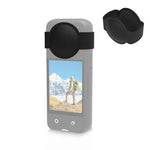 適用於 Insta360 X3 PULUZ 矽膠鏡頭機身鏡頭保護蓋，鏡頭蓋