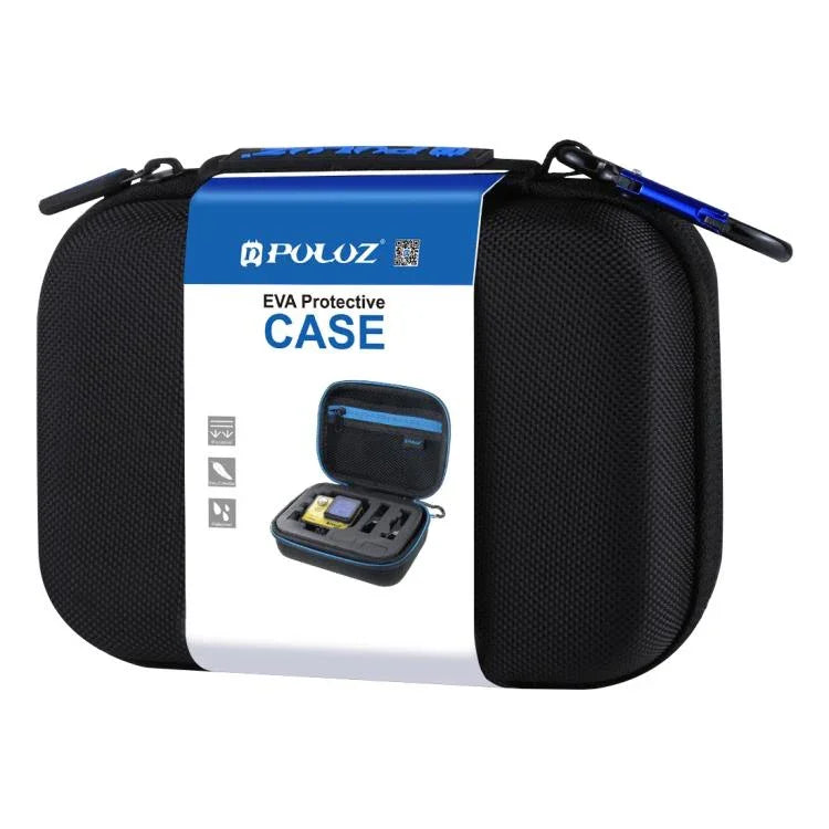 PULUZ防水攜帶及旅行收納包，適用GoPro、DJI Osmo Action及其他運動相機配件，小尺寸：16cm x 12cm x 7cm，適用GoPro