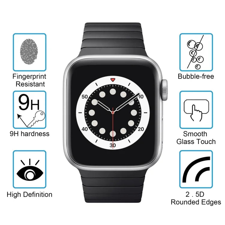 適用於 Apple Watch Edition 42mm 42mm 錶盤直徑 9H+ 表面硬度 2.5D 防爆鋼化玻璃膜，適用於 Series 3&2&1 42mm