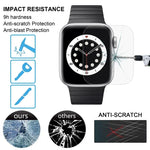 適用於 Apple Watch Edition 42mm 42mm 錶盤直徑 9H+ 表面硬度 2.5D 防爆鋼化玻璃膜，適用於 Series 3&2&1 42mm