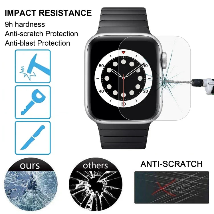 適用於 Apple Watch Edition 42mm 42mm 錶盤直徑 9H+ 表面硬度 2.5D 防爆鋼化玻璃膜，適用於 Series 3&2&1 42mm