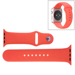 適用於 Apple Watch Sport 38mm 高性能橡膠運動錶帶，帶針扣及摺疊扣