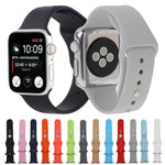 適用於 Apple Watch Sport 38mm 高性能橡膠運動錶帶，帶針扣及摺疊扣