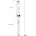 適用於 Apple Watch Sport 42mm 高性能橡膠運動錶帶，帶針扣及摺疊扣