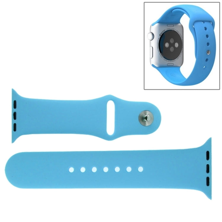適用於 Apple Watch Sport 42mm 高性能橡膠運動錶帶，帶針扣及摺疊扣