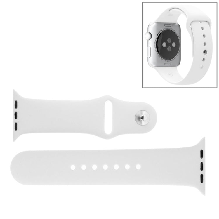 適用於 Apple Watch Sport 42mm 高性能橡膠運動錶帶，帶針扣及摺疊扣