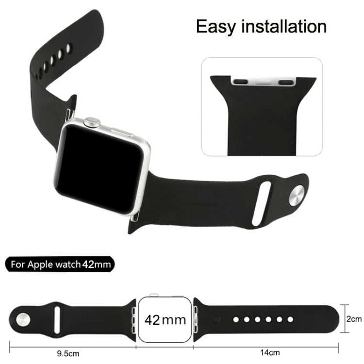 適用於 Apple Watch Sport 42毫米 高性能加長橡膠運動錶帶，帶針扣式閉合