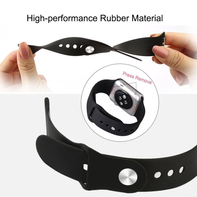 適用於 Apple Watch Sport 42毫米 高性能加長橡膠運動錶帶，帶針扣式閉合