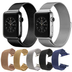 適用於 Apple Watch 38mm 米蘭尼斯磁吸不鏽鋼錶帶，適用於 Apple Watch 42mm / 41mm / 40mm / 38mm