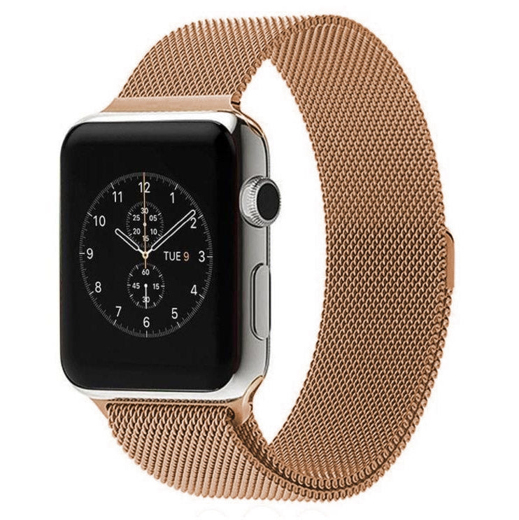 適用於 Apple Watch 42mm 米蘭尼斯磁吸不鏽鋼錶帶，適用於 Apple Watch 46mm / 49mm / 45mm / 44mm