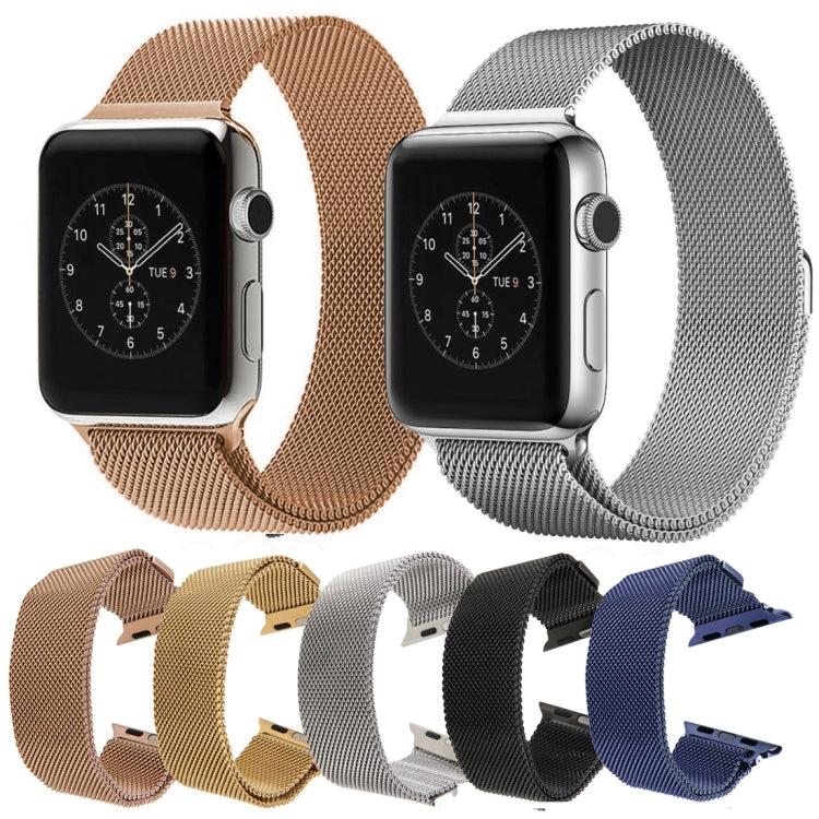 適用於 Apple Watch 42mm 米蘭尼斯磁吸不鏽鋼錶帶，適用於 Apple Watch 46mm / 49mm / 45mm / 44mm