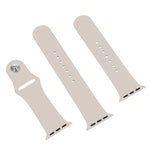 適用於 Apple Watch Series 10 42mm / 9&8&7 41mm / SE 3&SE 2&6&SE&5&4 40mm / 3&2&1 38mm 三合一橡膠錶帶帶針扣，適用於 Apple Watch Series 9&8&7 41mm / SE 3&SE 2&6&SE&5&4 40mm
