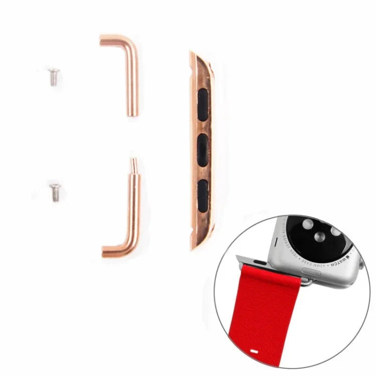適用於 Apple Watch 38 / 40 / 41mm 金屬錶帶連接器金屬扣，一對