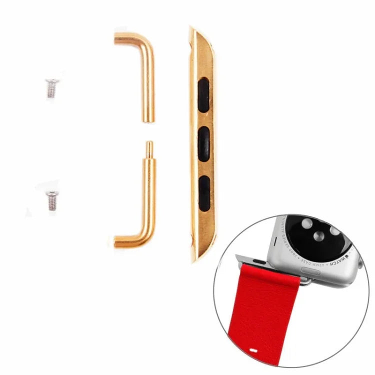適用於 Apple Watch 42 / 44 / 45mm 金屬錶帶連接器金屬扣，一對