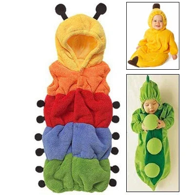 Cute Carpenterworm Style Baby Clothing for Sleeping, Size: 95yard, Size: 95yard
