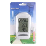 LCD數位桌上型室內溫度計濕度計附日期/時鐘/結冰警示，W240