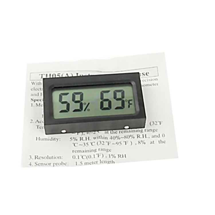 迷你 LCD 室內數字溫濕度計，TH05 攝氏顯示，TH05A 華氏顯示