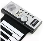 Datopal 61鍵可捲式軟鋼琴鍵盤 MIDI，61標準鍵 白色