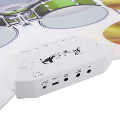 MD-1008 USB 2.0 MIDI 軟式可捲鼓組，尺寸：46 x 31公分，電子鼓 MD-1008