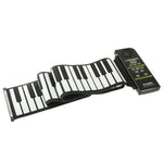 88鍵便攜 MIDI 矽膠柔性可捲鋼琴，鍵盤尺寸：133 x 14.2 x 0.6公分，88鍵可捲鋼琴