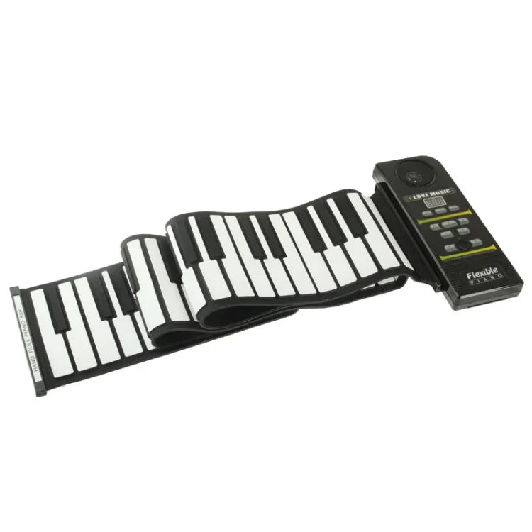 88鍵便攜 MIDI 矽膠柔性可捲鋼琴，鍵盤尺寸：133 x 14.2 x 0.6公分，88鍵可捲鋼琴