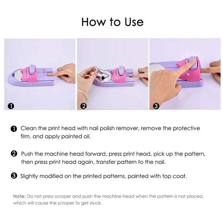 DIY 美甲印花印章機套裝