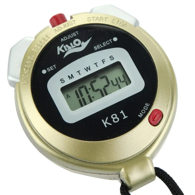 KISLO K81秒錶專業計時手持數字LCD運動計數器計時器，K81