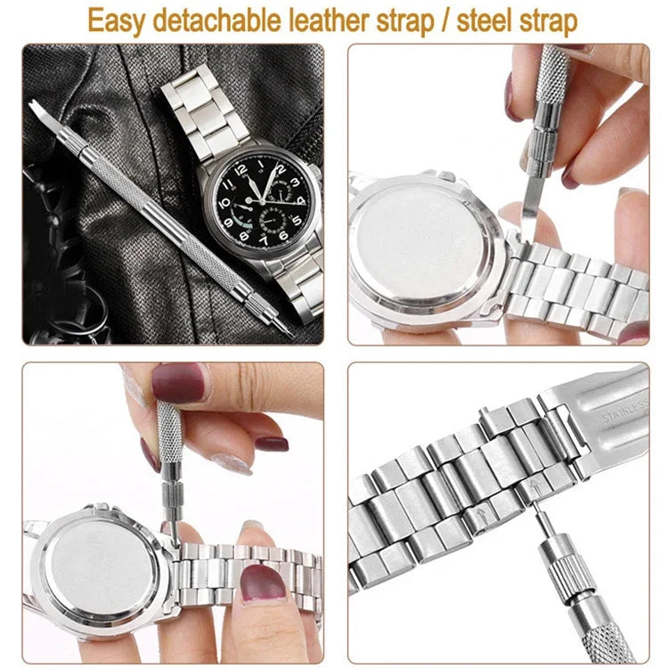 便攜工具彈簧棒拆卸器+銷針拆卸器，替換錶帶腕帶處理工具
