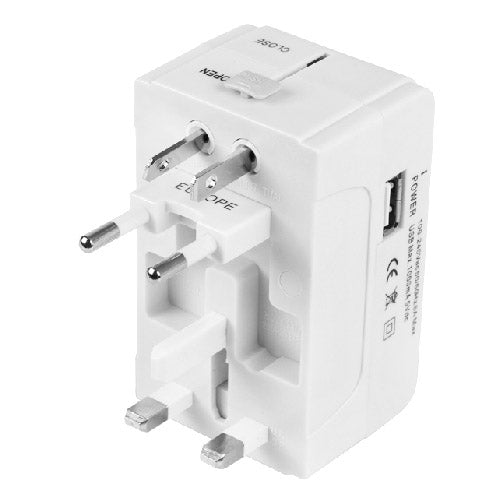 933L 4合1（歐規+英規+澳規+美規插頭）萬用USB充電旅行轉接器