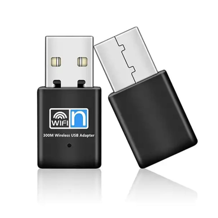300Mbps 無線 802.11N USB 網路納米卡轉接器，卡轉接器