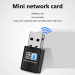 300Mbps 無線 802.11N USB 網路納米卡轉接器，卡轉接器