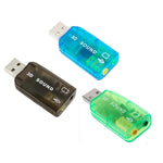 USB DSP 5.1 外接聲卡轉接器 單聲道（隨機顏色發貨）