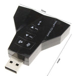2.1 聲道 USB 音效轉接器（雙 USB 麥克風，雙 USB 耳機）