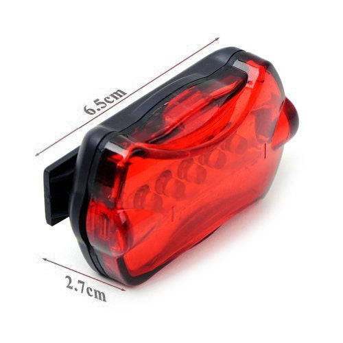 5 LED 防水自行車前燈+後方安全閃光燈，自行車前燈+後方安全閃光燈