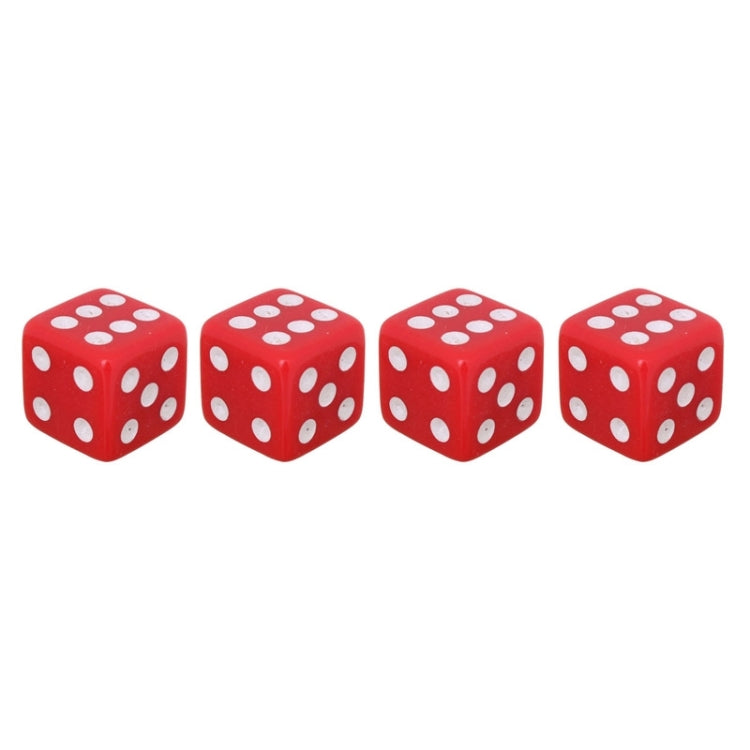 Universal 8mm Dice Style Plastic Car Tire Valve Caps, Pack of 4, Dice Shape 3, Dice Shape 3 Magenta, Dice Style 3