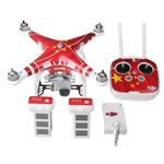4D仿碳纖維PVC防水貼紙套件，適用DJI Phantom 3四軸飛行器及遙控器和電池