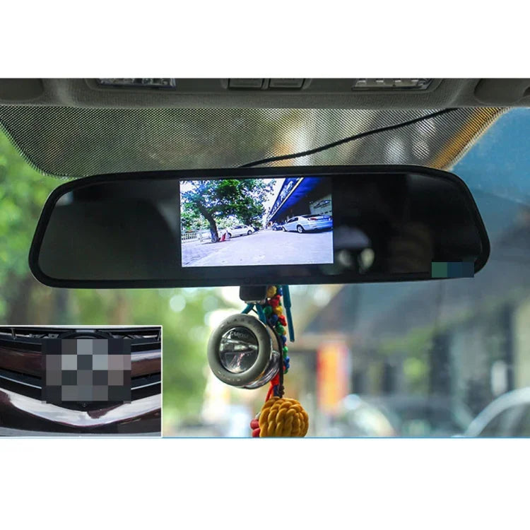 4.3 吋 480*272 後視 TFT-LCD 彩色車載監視器，支援倒車自動切換螢幕功能，4.3 吋 480*272