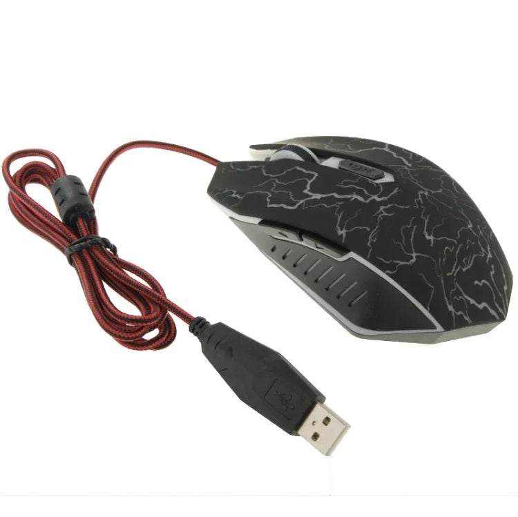 USB 6D 有線光學魔術電競滑鼠，適用於電腦 PC 筆電，USB 6D