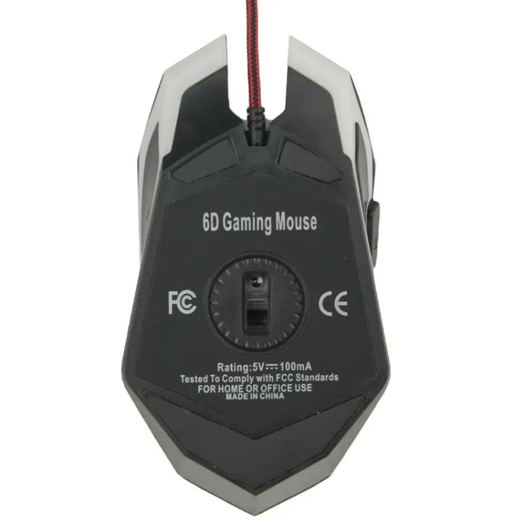 USB 6D 有線光學魔術電競滑鼠，適用於電腦 PC 筆電，USB 6D