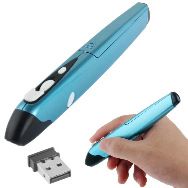 2.4GHz 500 / 1000DPI 無線筆型滑鼠，附 USB 迷你接收器，傳輸距離：10米，500 / 1000DPI 藍色，500 / 1000DPI 灰色