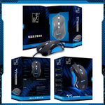 T7 有線三色可切換 1200 DPI 1600DPI 2400DPI 遊戲 USB 光學滑鼠，T7