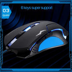T7 有線三色可切換 1200 DPI 1600DPI 2400DPI 遊戲 USB 光學滑鼠，T7