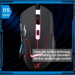T7 有線三色可切換 1200 DPI 1600DPI 2400DPI 遊戲 USB 光學滑鼠，T7
