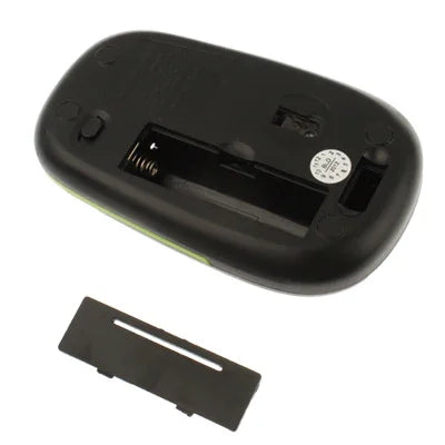 2.4GHz Wireless Ultra-thin Mouse, Black, Silver