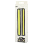 2 x 6W DIY White LED Daytime Running Light / DRL Lamp, Length: 17cm, Length: 17cm(Black)