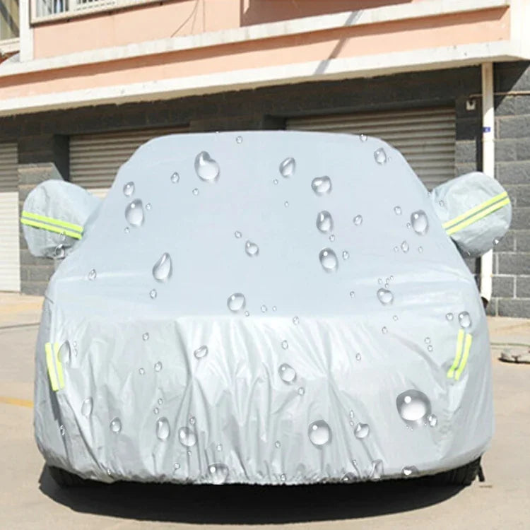 PEVA防塵防水防曬掀背車車罩，帶警示條，適用長度最高4.5米（177英寸），177英寸（XL）