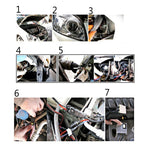 DC12V 35W H7 HID Xenon Light Single Beam Super Vision Waterproof Head Lamp, Color Temperature: 6000K, Pack of 2, H7