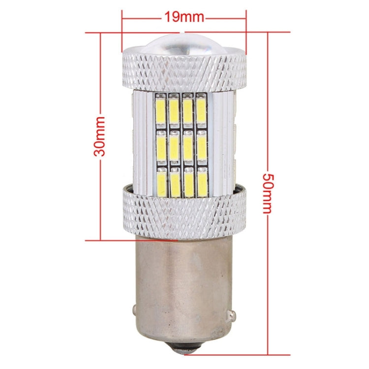 2PCS 1156 10W 540LM White Light 54 LED 4014 SMD Car Brake Light Steering Light Bulb, DC 12V, 1156